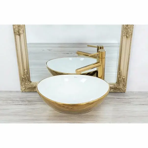Lavoar alb/auriu pe blat Rea Sofia 41 cm [2]