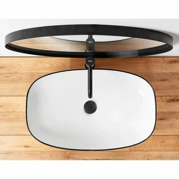 Lavoar alb/negru pe blat Rea Jovita 60 cm [4]