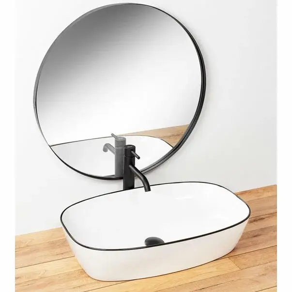 Lavoar alb/negru pe blat Rea Jovita 60 cm [2]