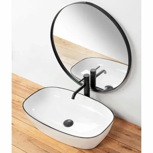Lavoar alb/negru pe blat Rea Jovita 60 cm [5]