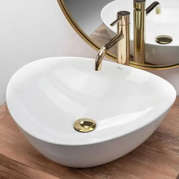 Lavoar alb pe blat Rea Andrea 47 cm [2]