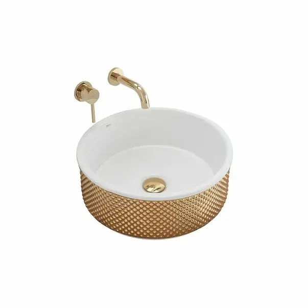 Lavoar auriu/alb pe blat Rea Helen 42.5 cm [2]