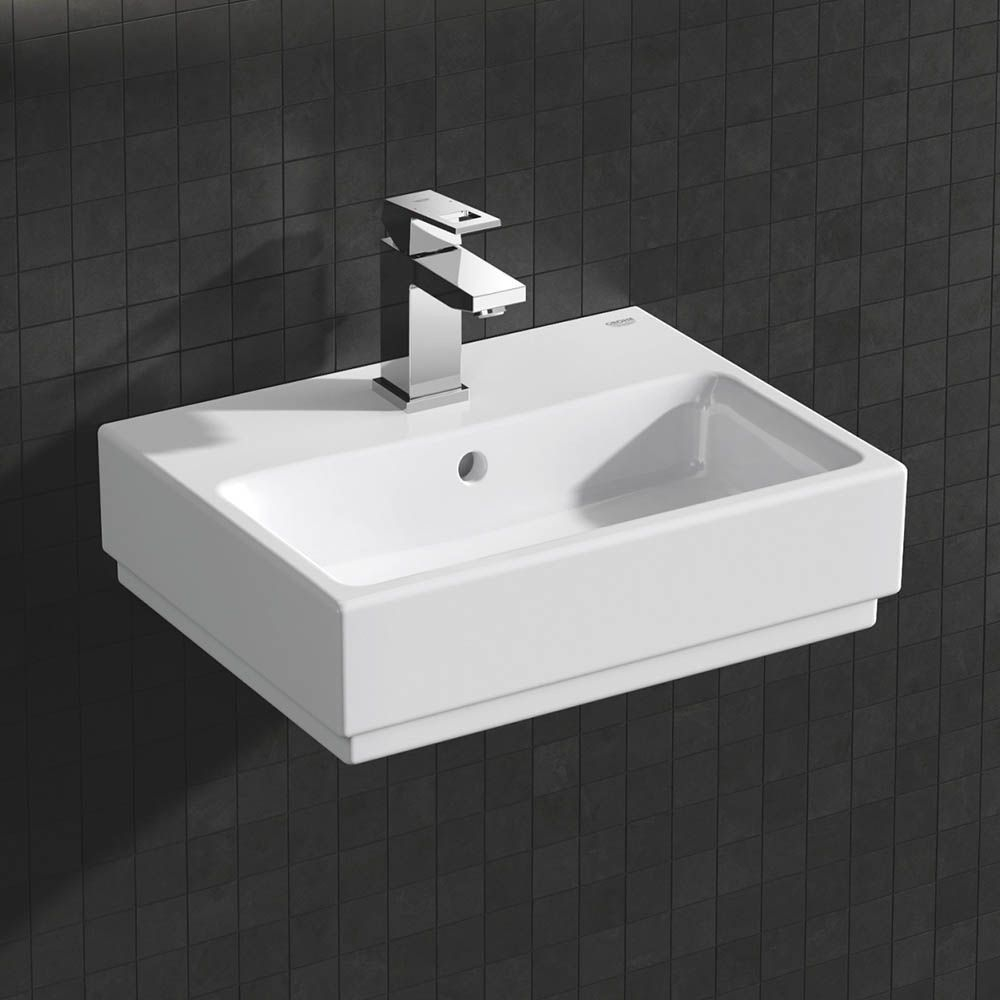 Lavoar baie suspendat Grohe Cube Ceramic 45x35 cm, tratament PureGuard [2]