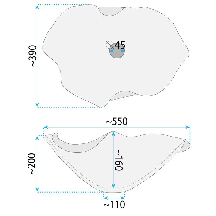 Lavoar ceramic pentru blat REA HM-02 Handmade ART [9]