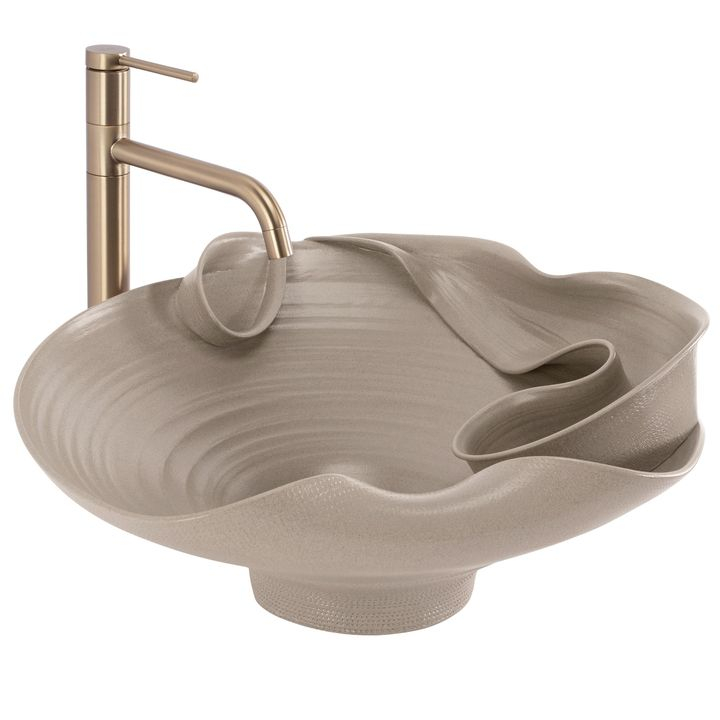 Lavoar ceramic pentru blat REA HM-12 Handmade ART [9]