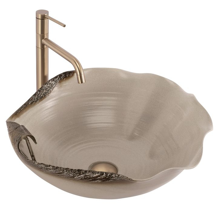 Lavoar ceramic pentru blat REA HM-22 Handmade ART [9]