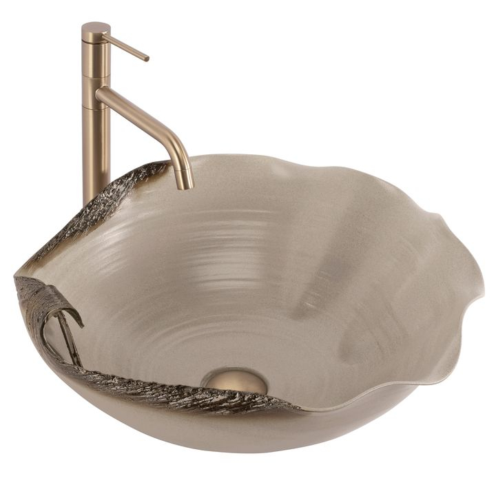 Lavoar ceramic pentru blat REA HM-22 Handmade ART [2]