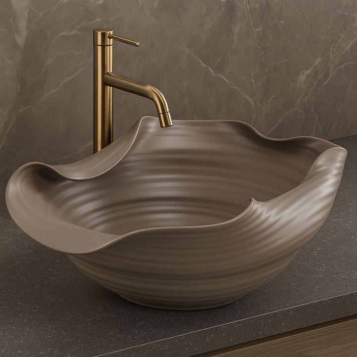 Lavoar ceramic pentru blat REA HM-66TB Handmade ART [3]