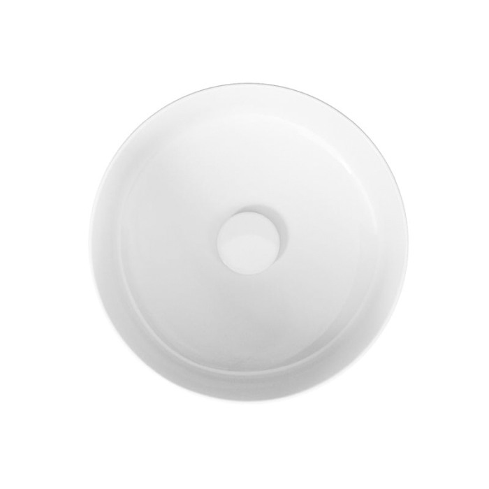 Lavoar Cersanit, Crea, rotund pe blat, 38 cm, alb [5]