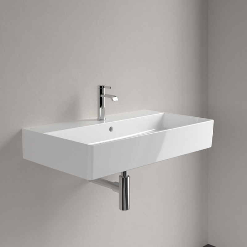 Lavoar dreptunghiular Villeroy & Boch, Memento 80 cm, cu preaplin și orificiu pentru baterie [5]
