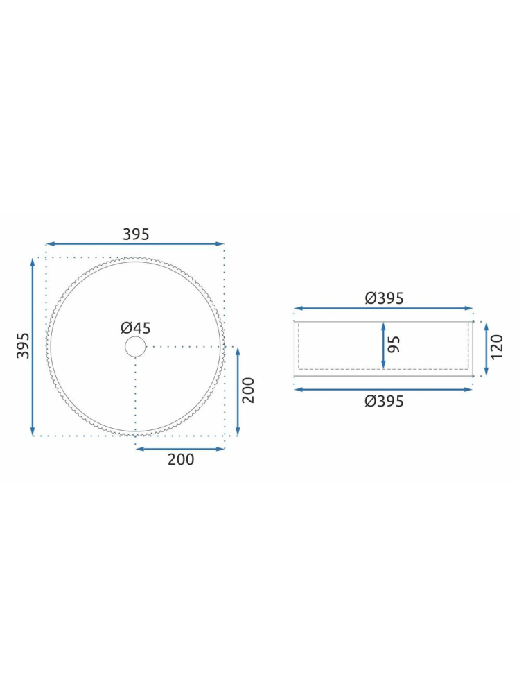 Lavoar freestanding Ceramic Rea Ingrid Grey [11]
