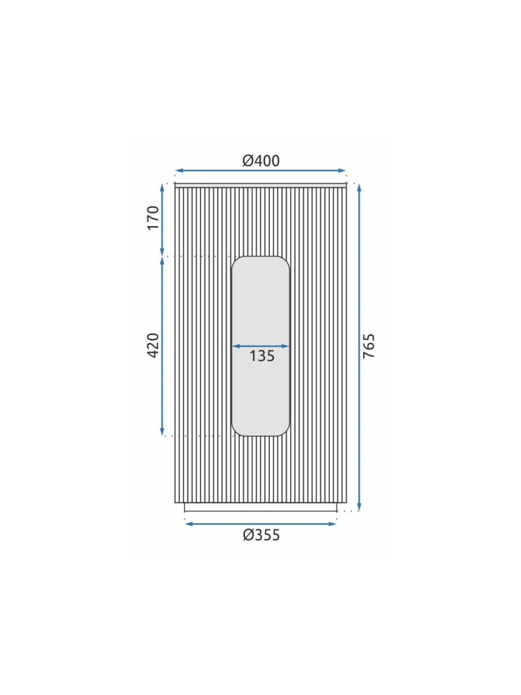 Lavoar freestanding Ceramic Rea Ingrid Grey [10]