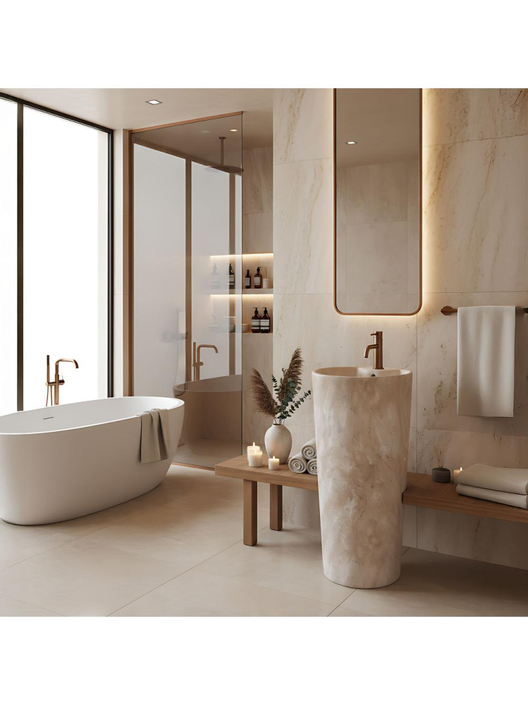 Lavoar freestanding de sine stătător Ceramic Rea Blanka Savana Matt [12]