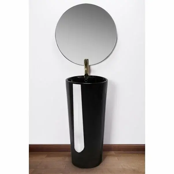 Lavoar freestanding negru Rea Blanka [3]