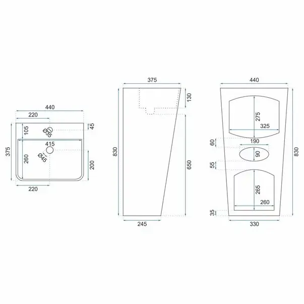 Lavoar freestanding Rea Aris [4]