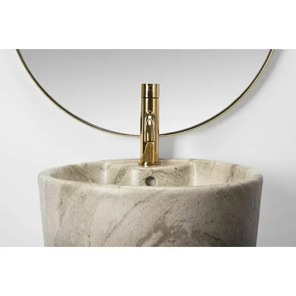 Lavoar freestanding Rea Blanka ceramica natural mat [4]