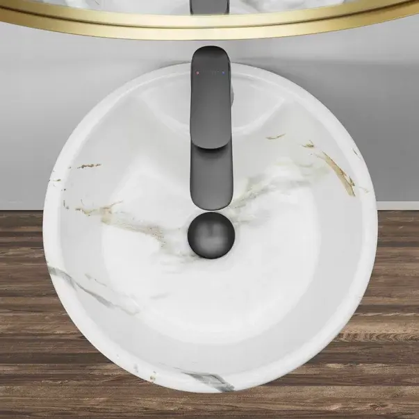 Lavoar freestanding Rea Blanka stil marmura mat [5]