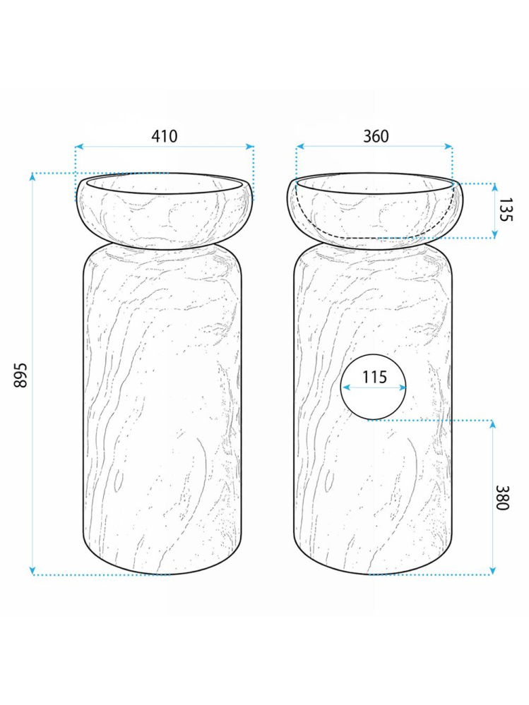 Lavoar freestanding REA Cheri [9]