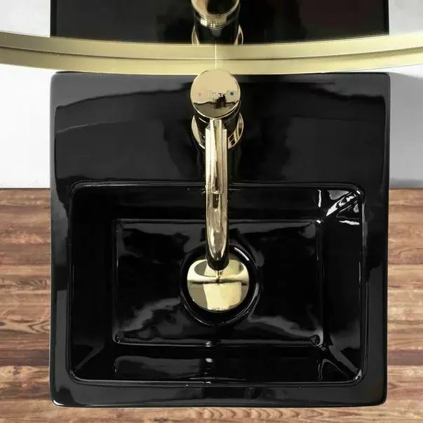 Lavoar freestanding Rea Kamila negru lucios [5]