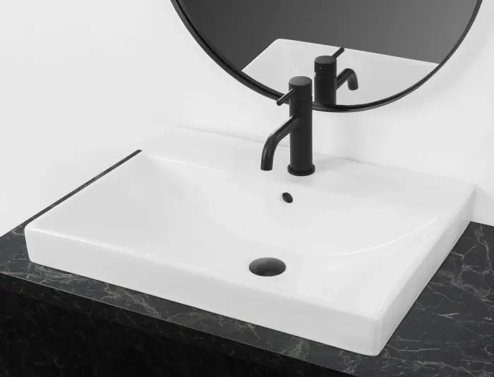 Lavoar incastrat Mandy Alb 60cm, Rea [5]