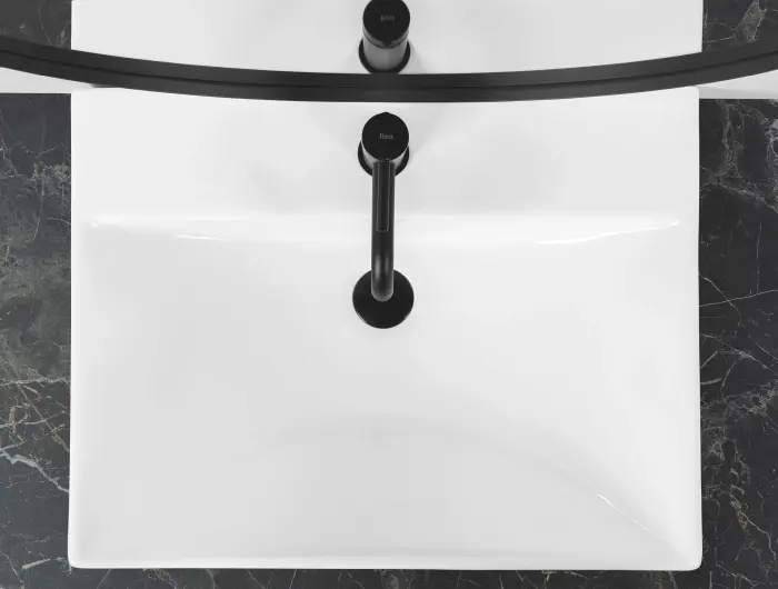 Lavoar incastrat Mandy Alb 60cm, Rea [3]