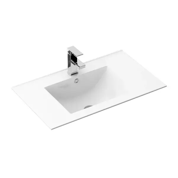 Lavoar incastrat Rea Dafne dreptunghiular finisaj alb lucios 62 cm [2]