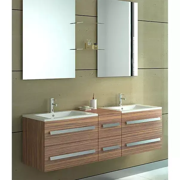 Lavoar incastrat Rea Dafne dreptunghiular finisaj alb lucios 72 cm [3]