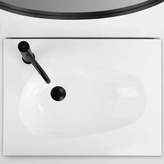 Lavoar incastrat Selena Alb 61cm, Rea [3]