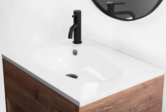 Lavoar incastrat Selena Alb 61cm, Rea [5]