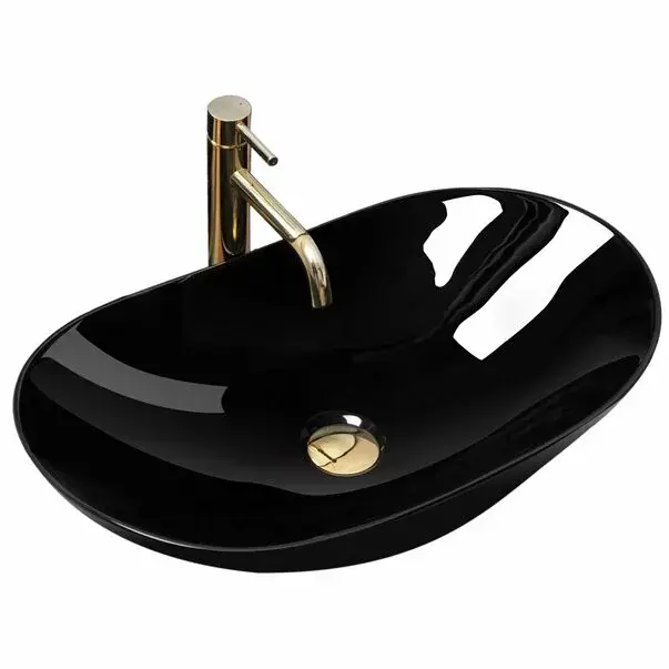 Lavoar negru lucios pe blat Rea Royal 61,5 cm [1]