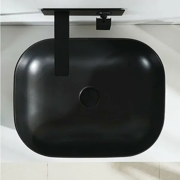 Lavoar negru mat pe blat Rea Belinda 47 cm [4]