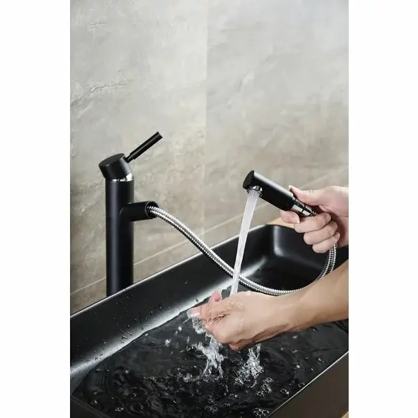 Lavoar negru mat pe blat Rea Denis 61 cm [6]