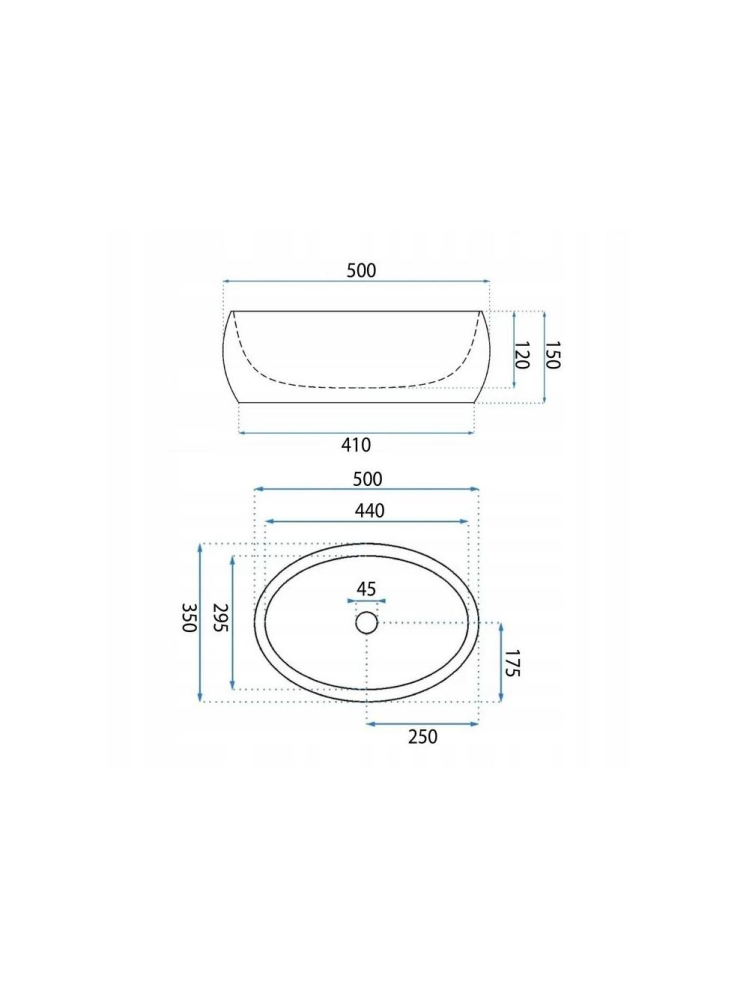 Lavoar pe blat Basaro Aurora alb [5]
