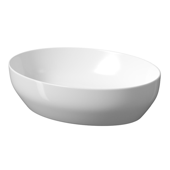 Lavoar pe blat, Cersanit, Larga, oval, 50 cm, alb [1]