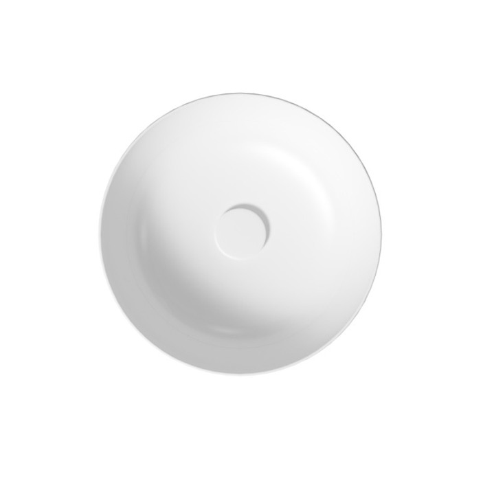 Lavoar pe blat, Cersanit, Larga, rotund, 40 cm, alb [3]