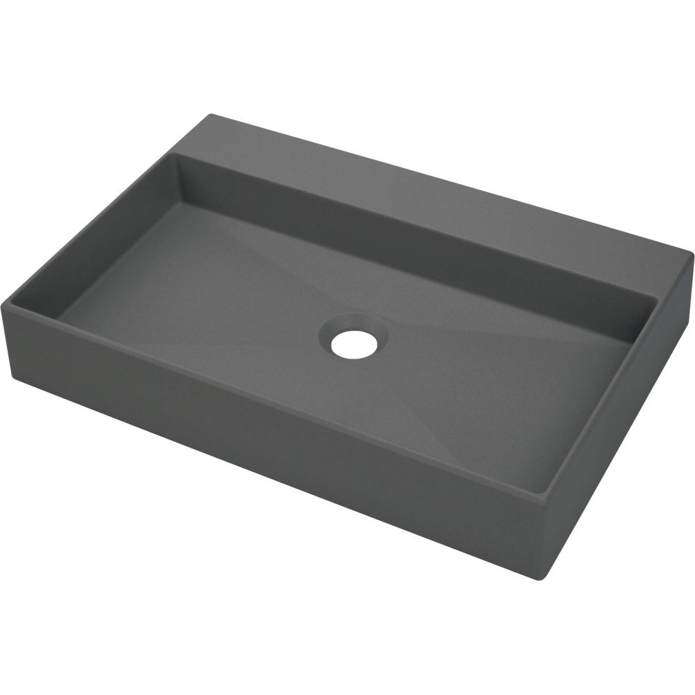 Lavoar pe blat Deante Correo antracit-metalic 40x60cm [1]