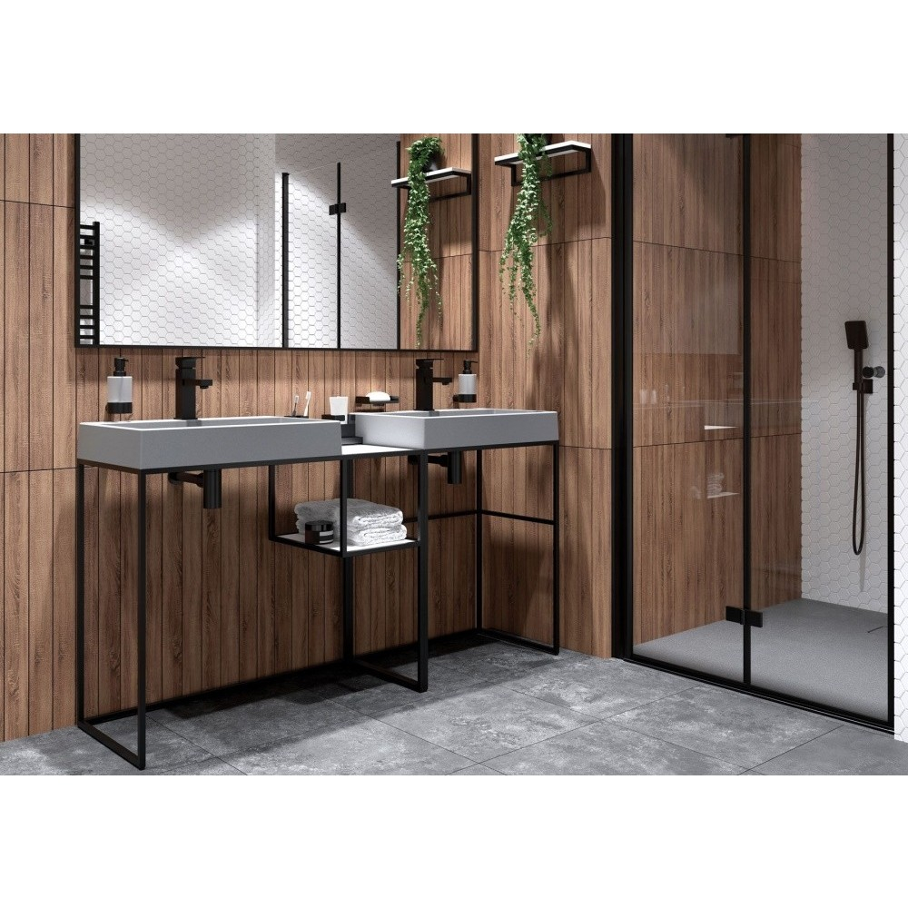 Lavoar pe blat Deante Correo gri-metalic 40x60cm [5]