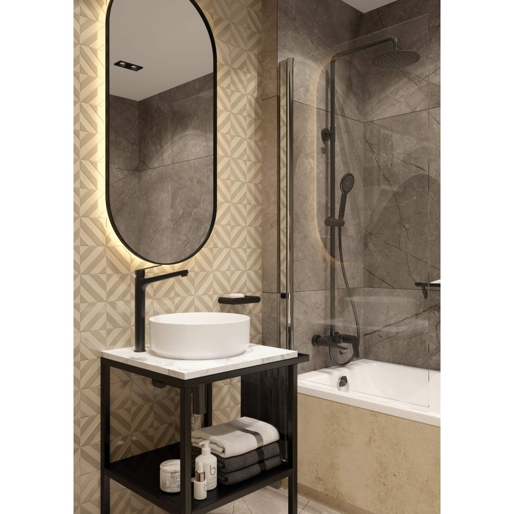 Lavoar pe blat Deante Silia alb 36cm [4]