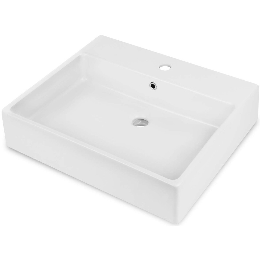 Lavoar pe blat Deante Temisto alb 50x60cm [1]