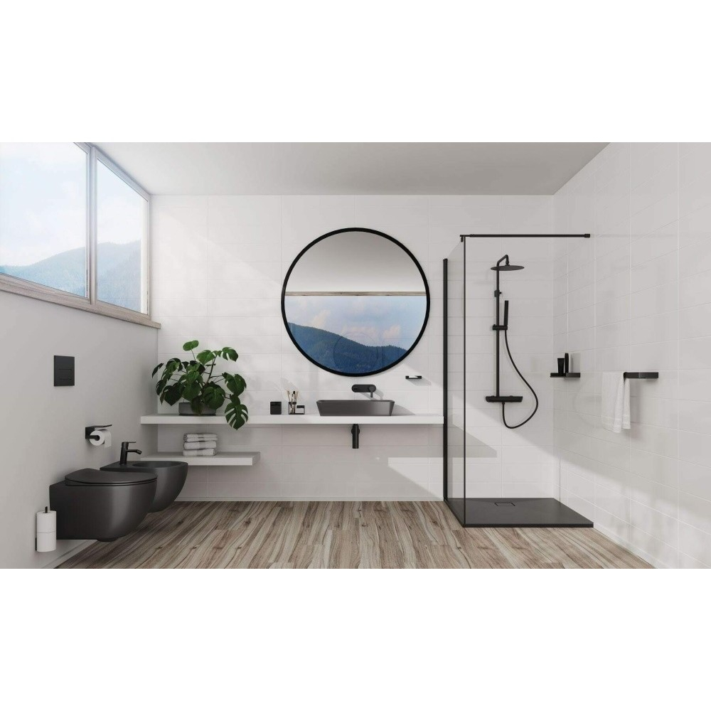 Lavoar pe blat Deante Tess negru-antracit 40x60cm [5]