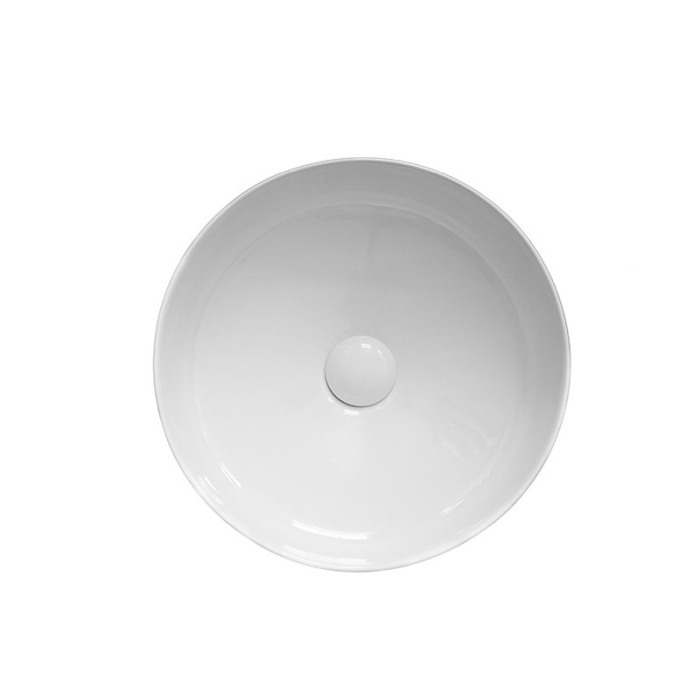 Lavoar pe blat, Fluminia, Alice, rotund, diametru 40cm, alb [3]