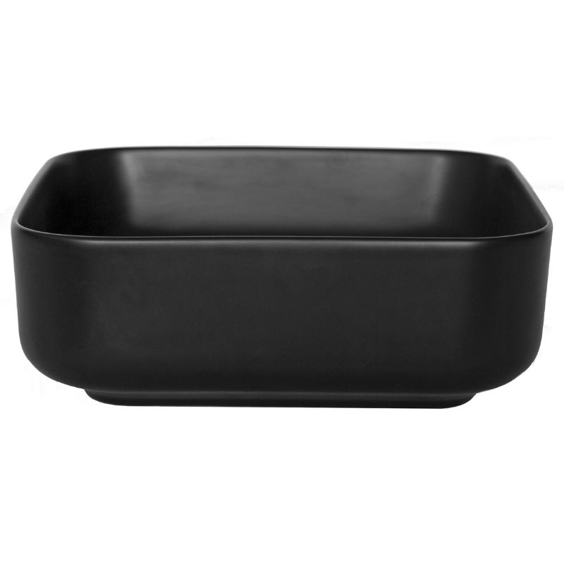 Lavoar pe blat, Fluminia, Andra, patrat, 38,5 x 38,5 cm, negru mat [4]