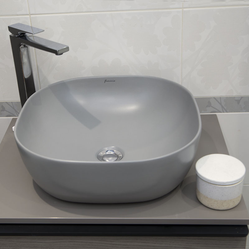 Lavoar pe blat, Fluminia, Calio-MG, patrat, 42 x 42 cm, gri mat [3]