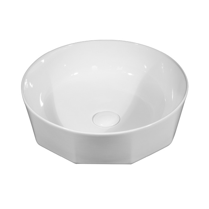 Lavoar pe blat, Fluminia, Cupido, 42 cm, cu baza poligonală, alb [1]