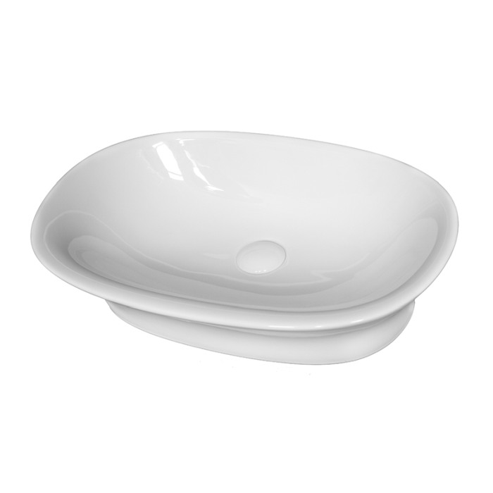 Lavoar pe blat, Fluminia, Diana, oval, 59 x 38,5 cm, alb [1]