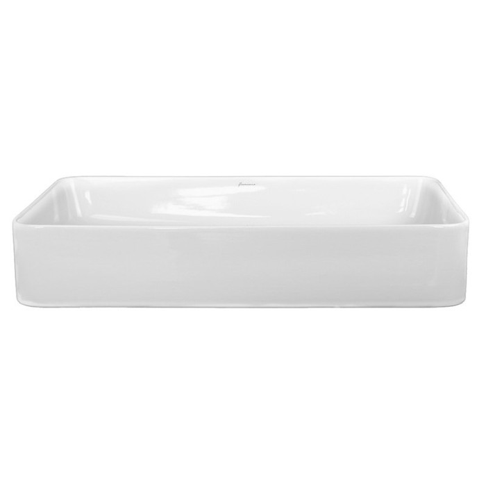 Lavoar pe blat, Fluminia, Lena 60, dreptunghiular, 60.5 x 34.5 cm, alb [3]