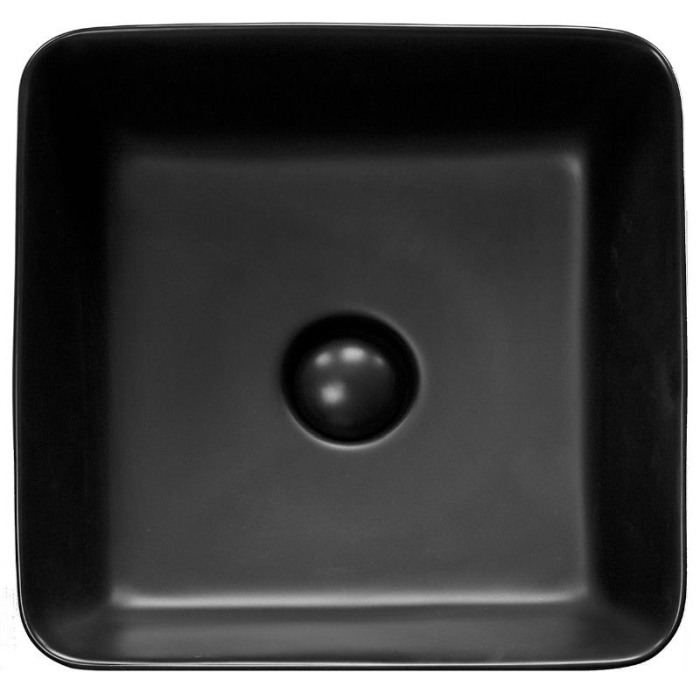 Lavoar pe blat, Fluminia, My Black Box, patrat, 39 x 39 cm, cu ventil, negru mat [3]