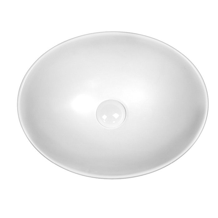 Lavoar pe blat, Fluminia, Rio, oval, 40 x 33 cm, alb mat [3]