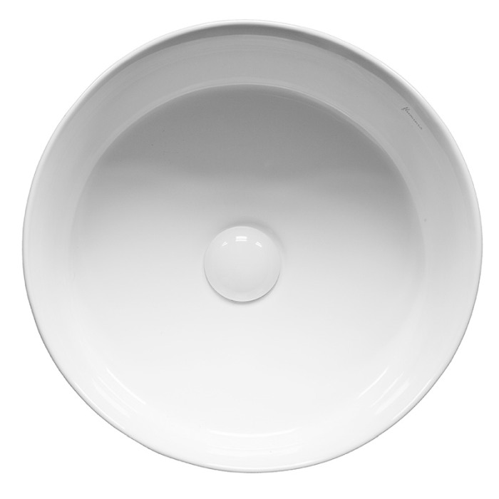 Lavoar pe blat Fluminia, Theia, rotund, diametru 38.5 cm, alb [3]