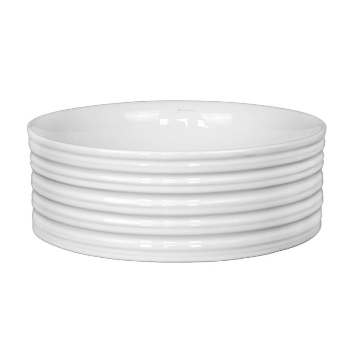 Lavoar pe blat Fluminia, Theia, rotund, diametru 38.5 cm, alb [4]